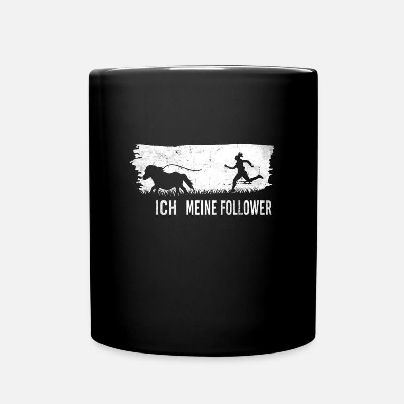 Ich meine Follower Shetland Pony - Tasse einfarbig - Schwarz