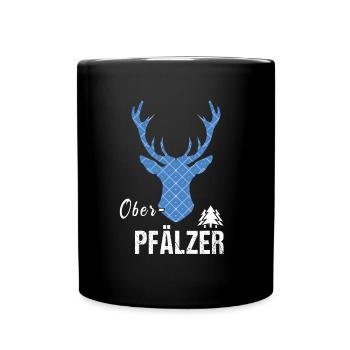 Oberpfälzer Hirsch - Tasse einfarbig - Schwarz - Vorne