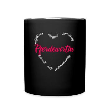 Pferdewirtin Beruf Pferdewirt Frauen Geschenk - Tasse einfarbig - Schwarz - Vorne