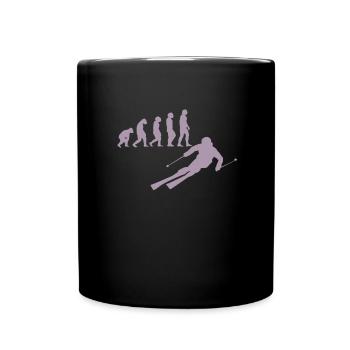 Ski skiers Skiing - Full Colour Mug - black - Front