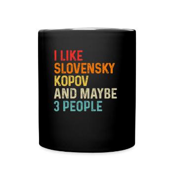J’aime Slovensky Kopov et peut-être 3 personnes Chien - Mug uni - noir - Devant