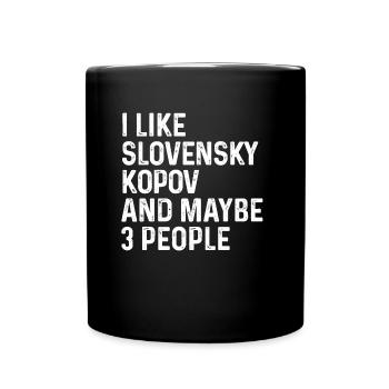 J’aime Slovensky Kopov et peut-être 3 personnes Chien - Mug uni - noir - Devant