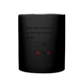 Drôle 94e anniversaire Anniversaire Célébrant Happy Bday - Mug uni - noir - Devant