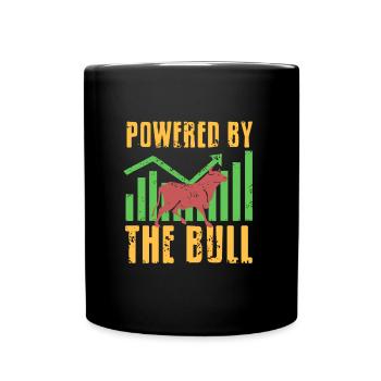 Driven by the Bull Bull Market - Full Colour Mug - black - Front