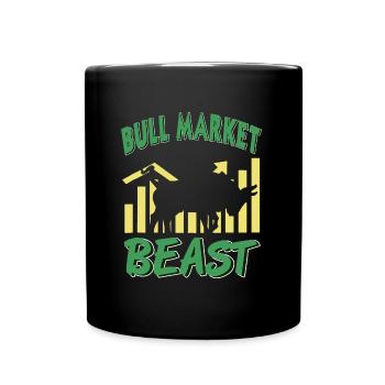 Bête du marché haussier - Mug uni - noir - Devant