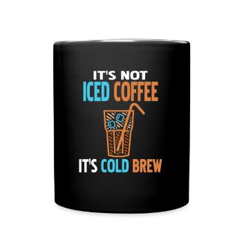 Ce n’est pas du café glacé, c’est de l’infusion froide - Dalgona - Mug uni - noir - Devant