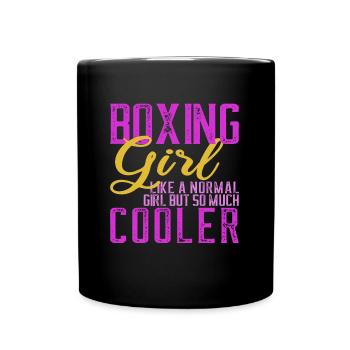 Boxe Boxer Femmes Arts Martiaux Cadeau - Mug uni - noir - Devant