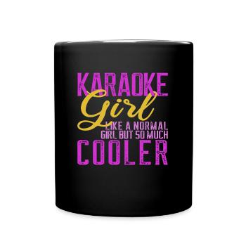 Karaoké Chant Femmes Cadeau - Mug uni - noir - Devant