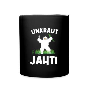 Unkraut Jähti Yeti - Tasse einfarbig - Schwarz - Vorne