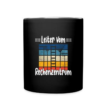 Leiter vom Rechenzentrum - Tasse einfarbig - Schwarz - Vorne