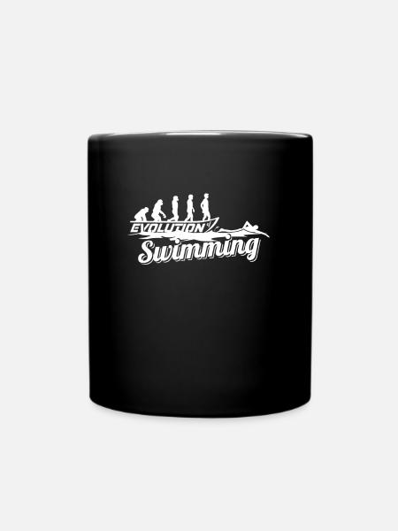 Évolution du nageur - Mug uni - noir