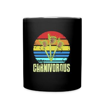 Plantes carnivores Retro Vintage - Mug uni - noir - Devant