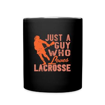 Juste un gars qui aime la crosse - Mug uni - noir - Devant
