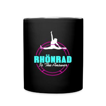 Rhönrad est la réponse - Mug uni - noir - Devant