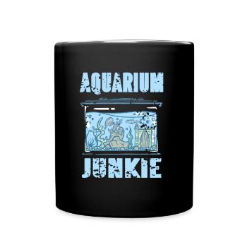 Aquarium Junkie - Mug uni - noir - Devant