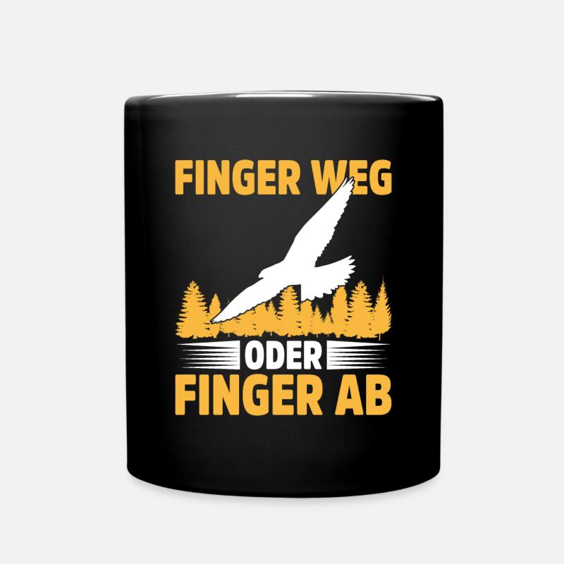 Falknerei Geschenkidee Falkner Beizjagd Greifvogel - Tasse einfarbig - Schwarz