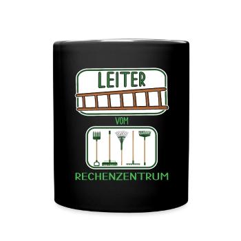 garten kleingarten leiter vom rechenzentrum ernte - Tasse einfarbig - Schwarz - Vorne