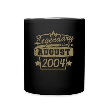 legendary since August 2004 sayings - Full Colour Mug - black - Front