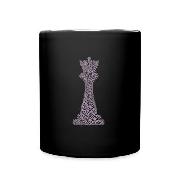 Chess Chess Piece Queen - Full Colour Mug - black - Front