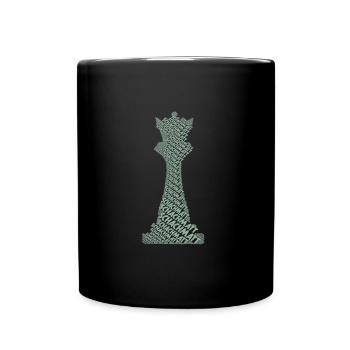 Chess Chess Piece Queen - Full Colour Mug - black - Front