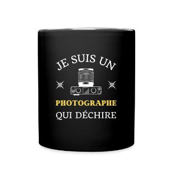 photographe qui déchire humour photo cadeau drole - Mug uni - noir - Devant