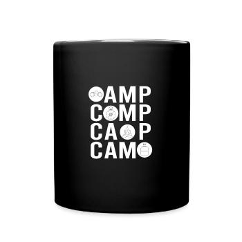 Camper Camping Camping Tools - Tasse einfarbig - Schwarz - Vorne