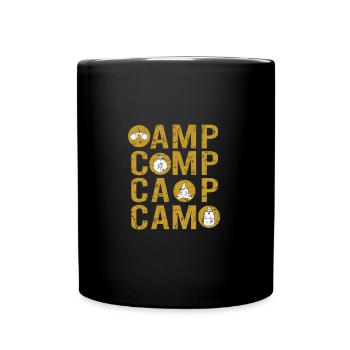 Camper Camping Camping Tools - Tasse einfarbig - Schwarz - Vorne