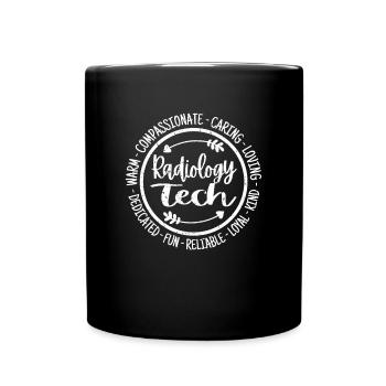 Radiology Tech Radiology Technician Vintage - Full Colour Mug - black - Front
