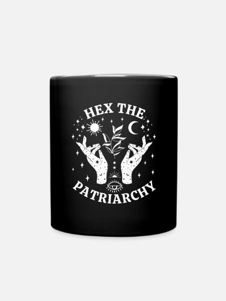 Hex The Patriarchy Smach Patriarchy - Full Colour Mug - black