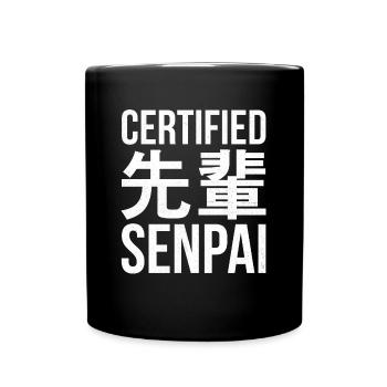 Zertifiziertes Senpai-design Für Japanische - Tasse einfarbig - Schwarz - Vorne