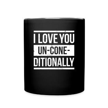 I Love You Un-cone-diditional For Frozen Sweet Fan - Full Colour Mug - black - Front