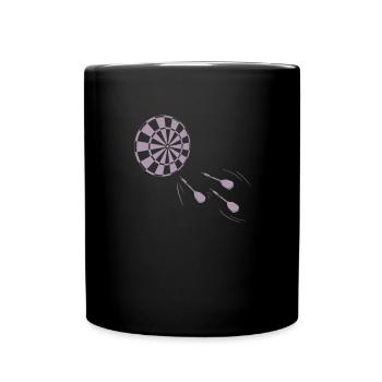 Dart Board Darts - Full Colour Mug - black - Front