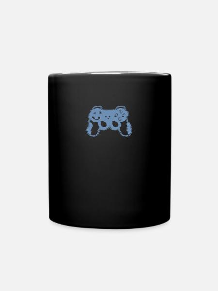 gamer gaming zocker controller glitch - Tasse einfarbig - Schwarz
