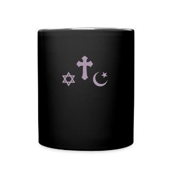 Religion Judentum Islam Christentum - Tasse einfarbig - Schwarz - Vorne