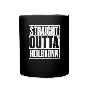 Straight Outta Heilbronn Vintage - Mug uni - noir - Devant