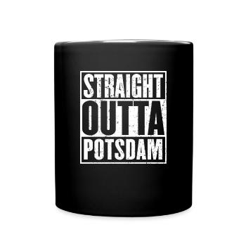 Straight Outta Potsdam Vintage - Full Colour Mug - black - Front