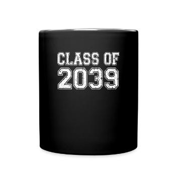 Klasse von 2039 Abschlussjahrgang - Tasse einfarbig - Schwarz - Vorne