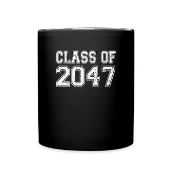 Class Of 2047 Graduation Vintage - Full Colour Mug - black - Front