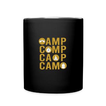 Camper Camping Camping Tools - Tasse einfarbig - Schwarz - Vorne