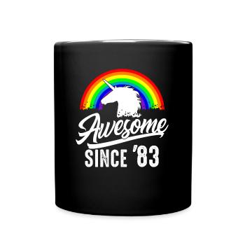 Grand depuis 1983 Hommes Femmes 40ème Anniversaire - Mug uni - noir - Devant