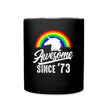 Großartig seit 1973 Frauen Geschenk 50. Geburtstag - Tasse einfarbig - Schwarz - Vorne