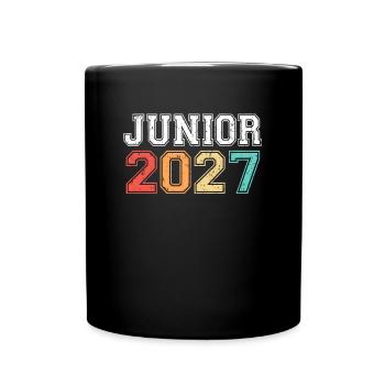 Junior 2027 Graduation Rétro Vintage - Mug uni - noir - Devant