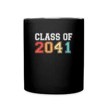 Klasse von 2041 Abschluss Retro Vintage - Tasse einfarbig - Schwarz - Vorne