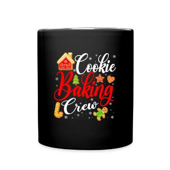 Cookie baking crew for baking or baking - Full Colour Mug - black - Front