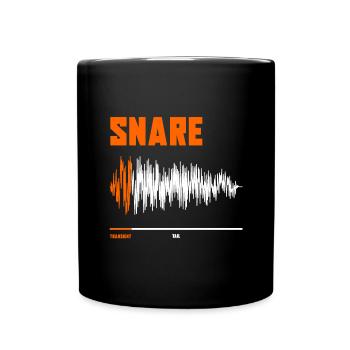 | de forme d’onde de caisse claire | de producteurs de musique Beatmaker - Mug uni - noir - Devant