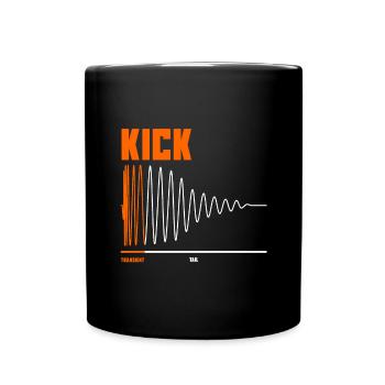 | de forme d’onde Kick Drum | de producteurs de musique Beatmaker - Mug uni - noir - Devant