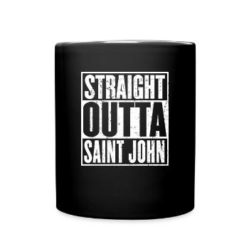 Straight Outta Saint-John Vintage - Mug uni - noir - Devant
