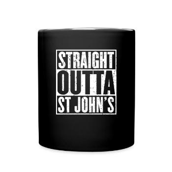 Straight Outta St-John's Vintage - Full Colour Mug - black - Front