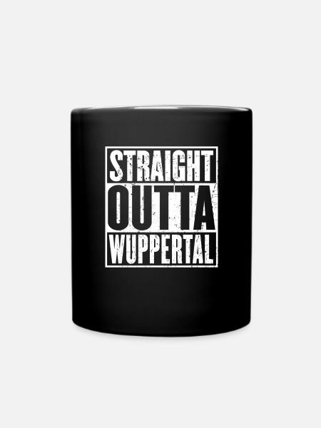 Straight Outta Wuppertal Vintage - Mug uni - noir