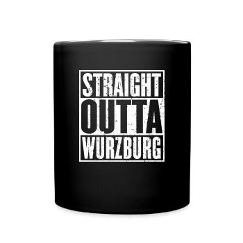 Straight Outta Würzburg Vintage - Mug uni - noir - Devant